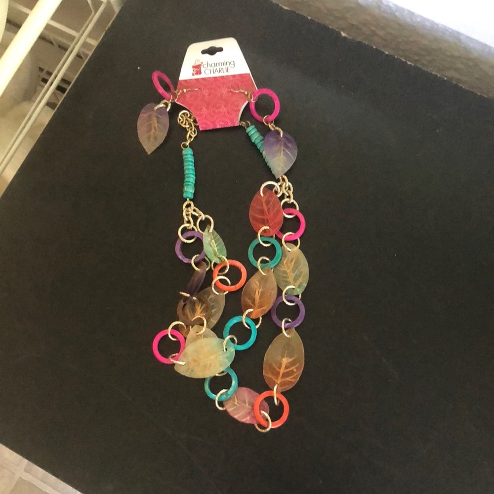 Necklace and earrings